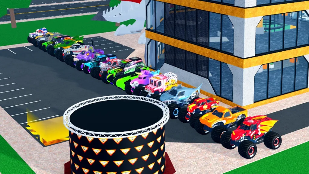 Nový zážitok Monster Jam umožňuje deťom organizovať preteky monster truckov v hre Roblox.