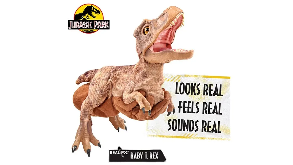 Deti môžu adoptovať dinosaura s Wow! Stuff skutočným FX Baby T. Rexom