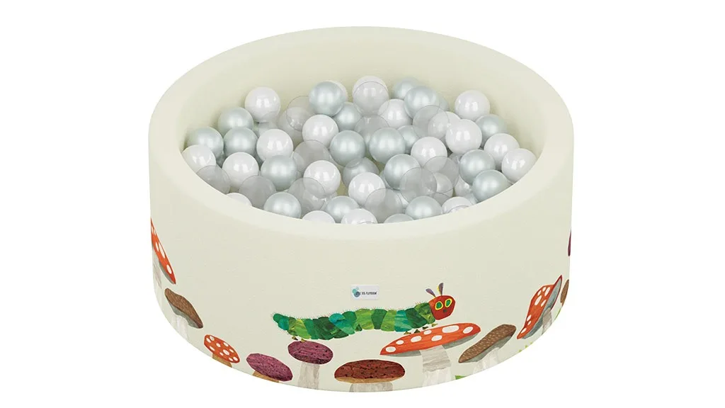 Deti sa môžu skvele zabávať v Bazéne s loptičkami Veľmi hladného húseničky