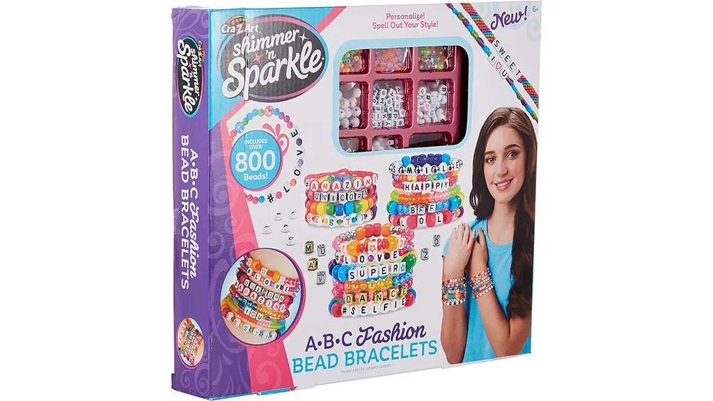 Vyjadri sa sama so Shimmer ‘n Sparkle ABC módnych korálok na náramky.