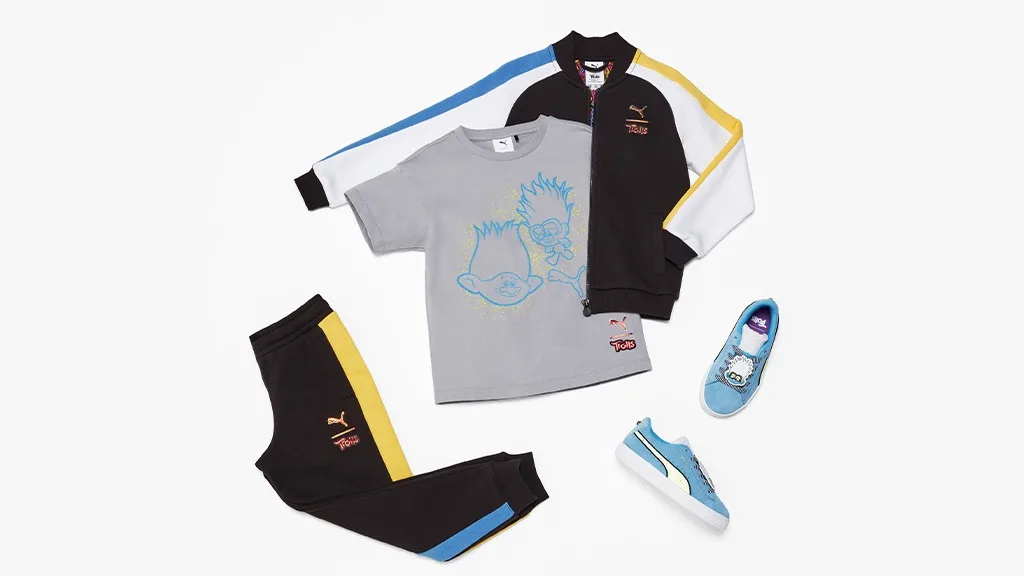 Deti môžu nosiť svoje obľúbené postavy z "Trollov" v novej spolupráci s PUMA