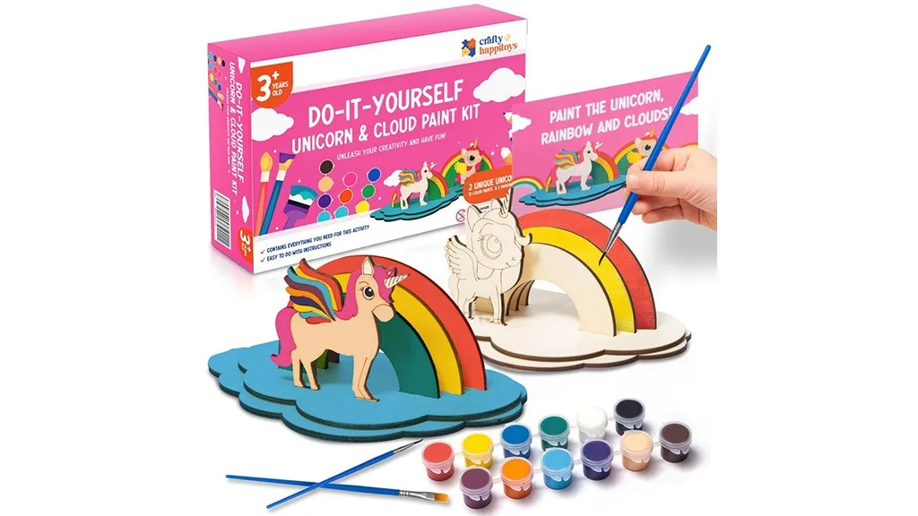 Prezentácia hry: Craft HappiToys Urob si sám Jednorožec &amp;amp; Oblak Maľovací set