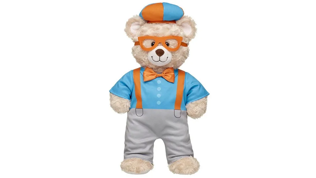 Deti si môžu obliecť svoje plyšové hračky Build-A-Bear do nového kostýmu Blippi