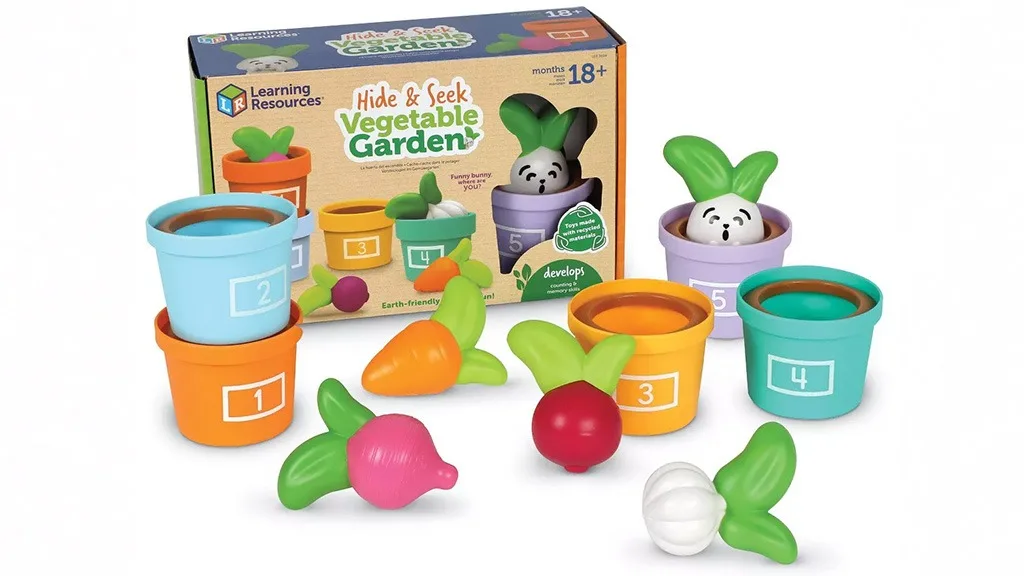 Prezentácia hry: Learning Resources skrývajúca sa a hľadajúca zeleninová záhrada