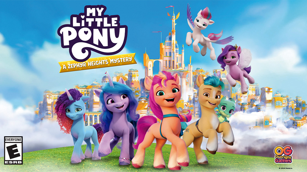 Hraj sa so svojimi obľúbenými poníkmi v hre My Little Pony: Záhada Zephyr Heights