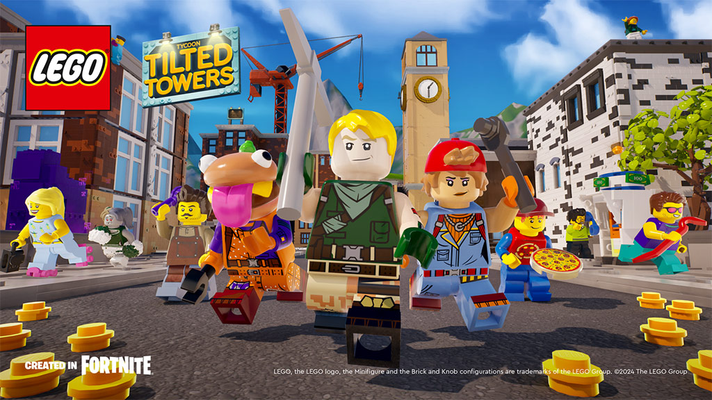 LEGO Tycoon: Tilted Towers sa pripája k Fortnite