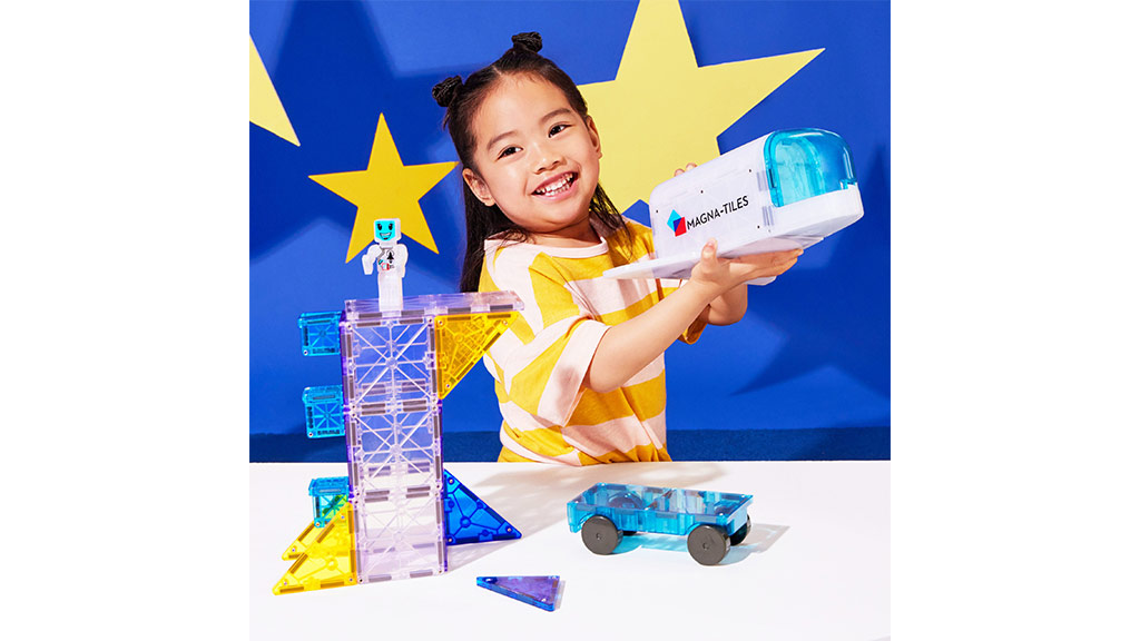 Predstavenie hry: Magna-Tiles Space 32-dielna súprava