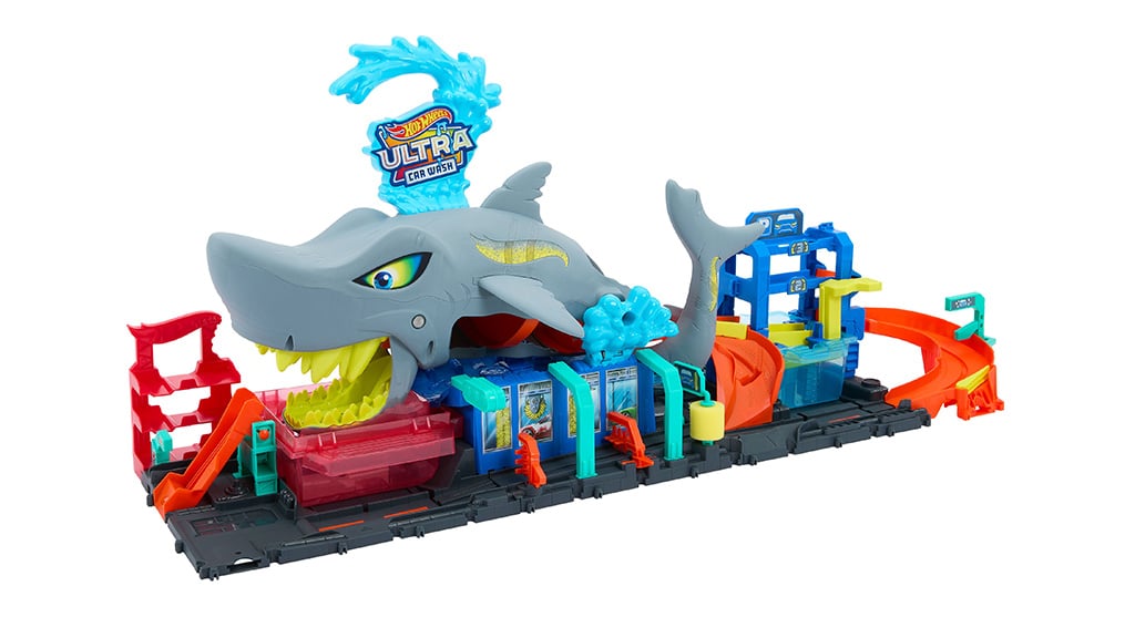 Ukážka hry: Mattel Hot Wheels Ultra Shark autoumyváreň