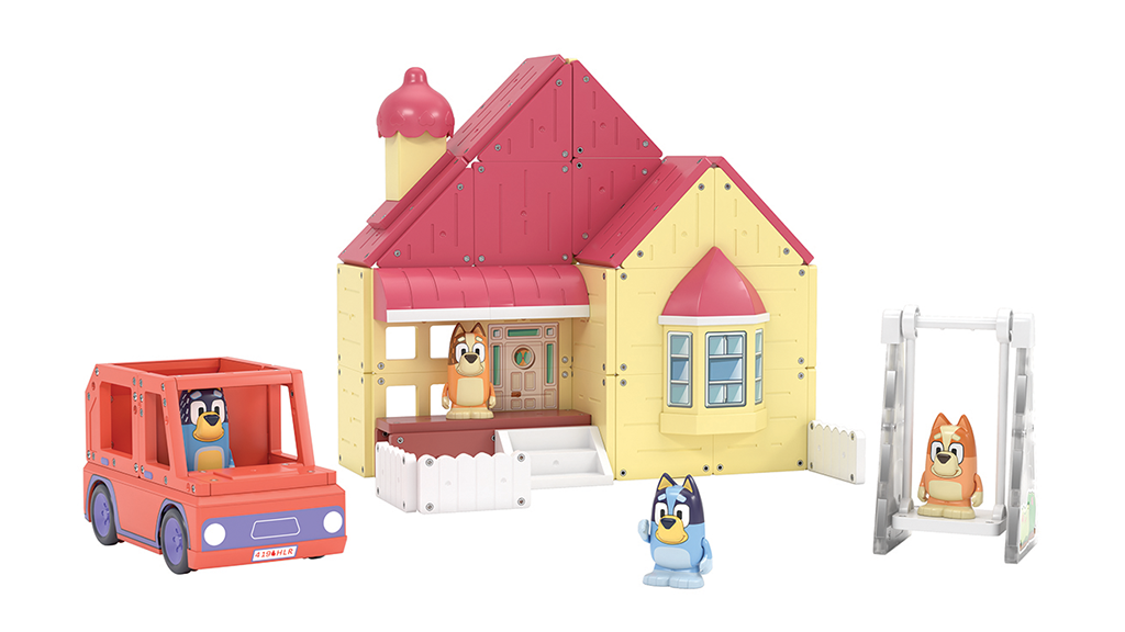 Ukážka hry: Moose Toys Tile Town Bluey Heeler rodinný domáci set
