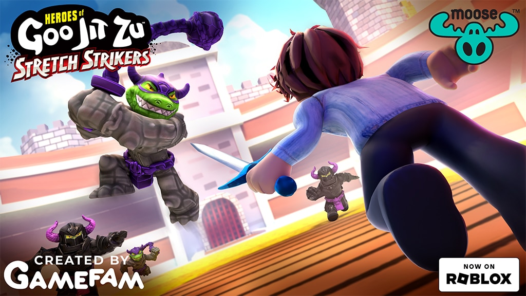 Gamefam a Moose Toys predstavujú Goo Jit Zu Roblox zážitok