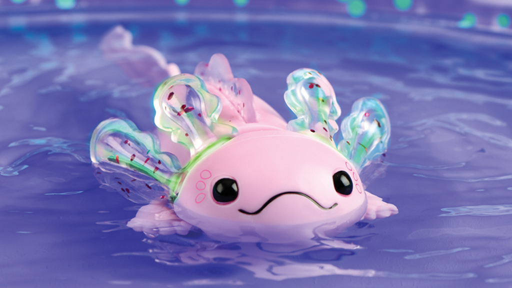 WowWee Fingerlings interaktívne baby axolotl s nafukovacím bazénom