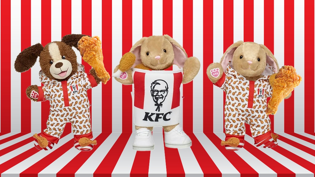 Spolupráca KFC a Build-A-Bear na roztomilej (a chutnej) plyšovej kolekcii