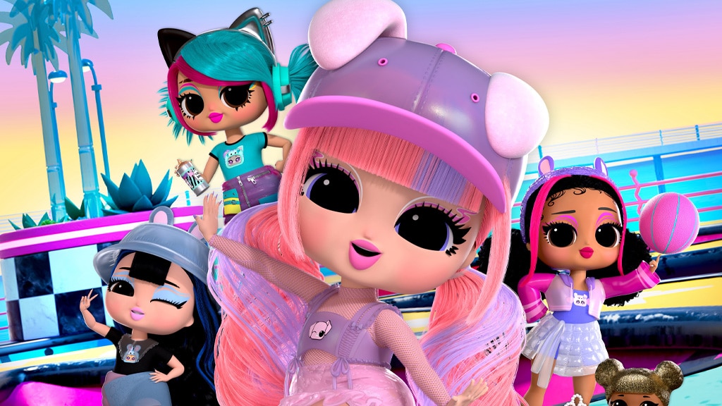 Jazdi na skateboarde po promenáde s novou mobilnou hrou L.O.L. Surprise!