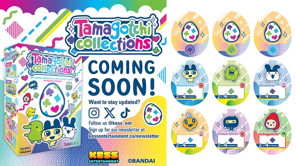 Pridaj jedinečné Tamagotchi postavičky k tejto rozkošnej novej stolovej hre