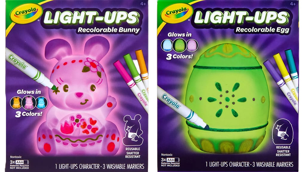 Crayola svietiace opakovane farbiteľné sochy