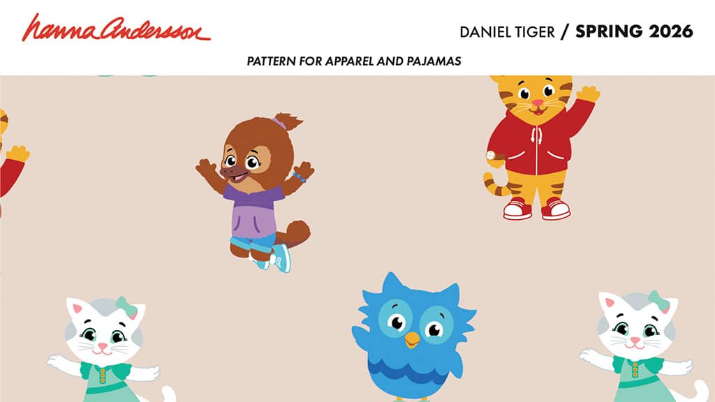 Pripravovaná kolekcia oblečenia Hanna Andersson s motívom Daniel Tiger’s Neighborhood vyzerá sľubne.