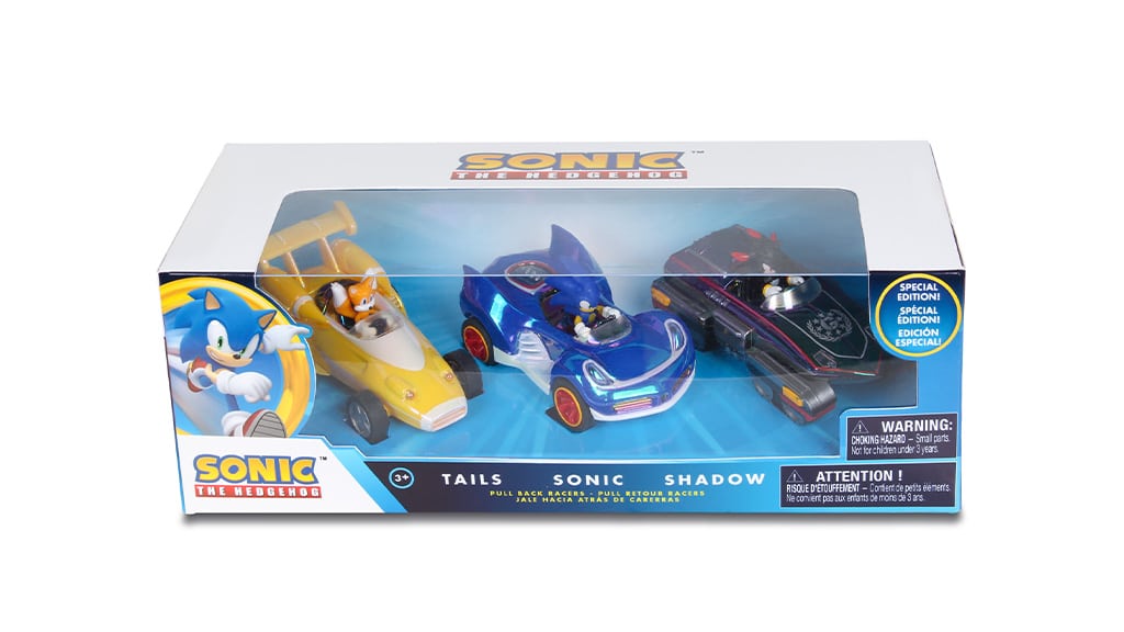 NKOK Sonic, Shadow a Tails 3-dielna autíčka na spätný chod, špeciálna edícia