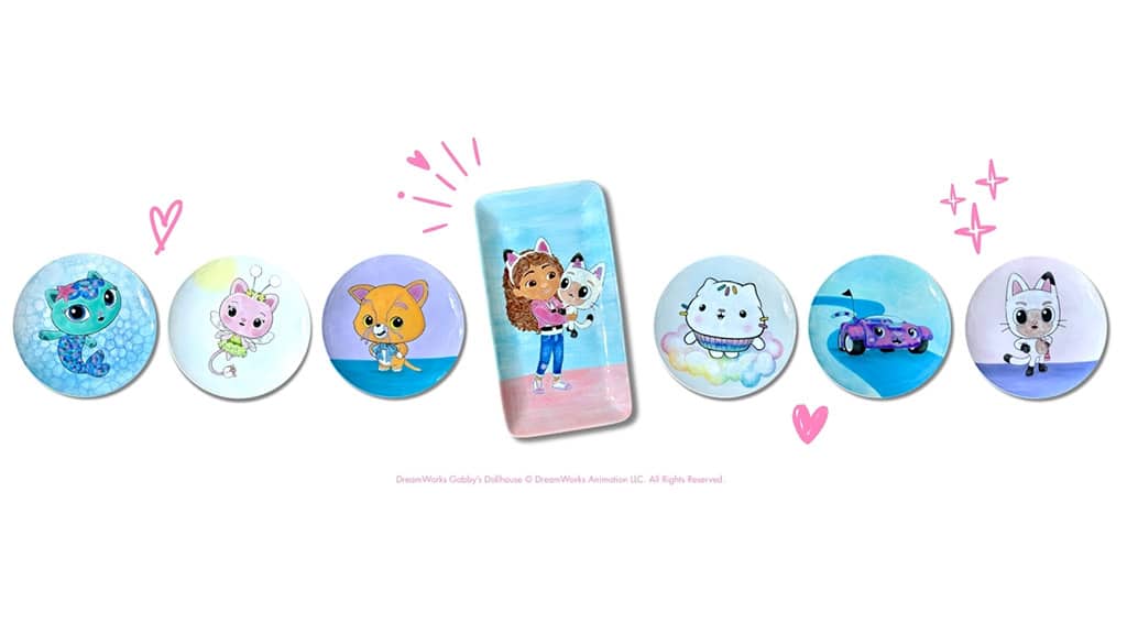 Maľuj dokonalé keramiky na podujatiach Color Me Mine Gabi domček pre bábiky!