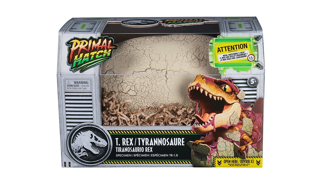 Vychovaj si vlastného T. rexa s pomocou Spin Master Primal Hatch!