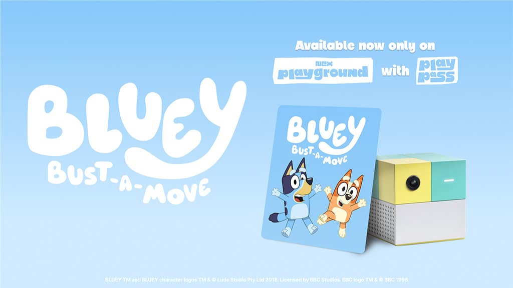 Zapni tanečný režim s hračkou Nex Playground Bluey!