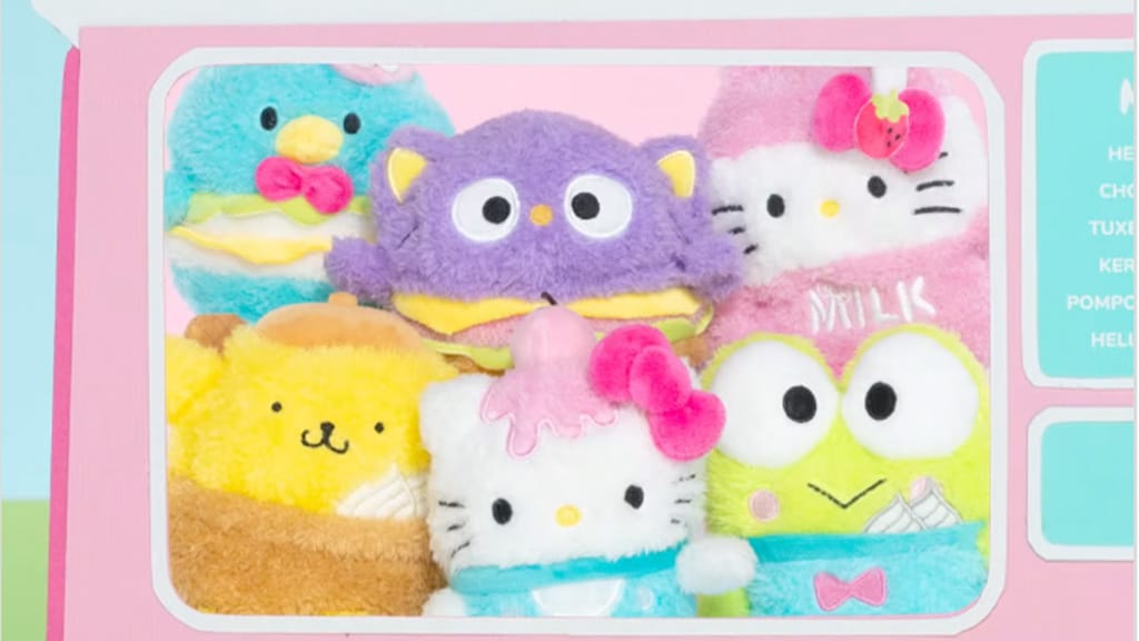 Jazwares Sanrio FoodTruckBumz plyšové figúrky inšpirované Hello Kitty