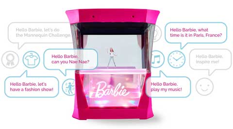 Interaktív Hello Barbie Hologram a Mattel-től