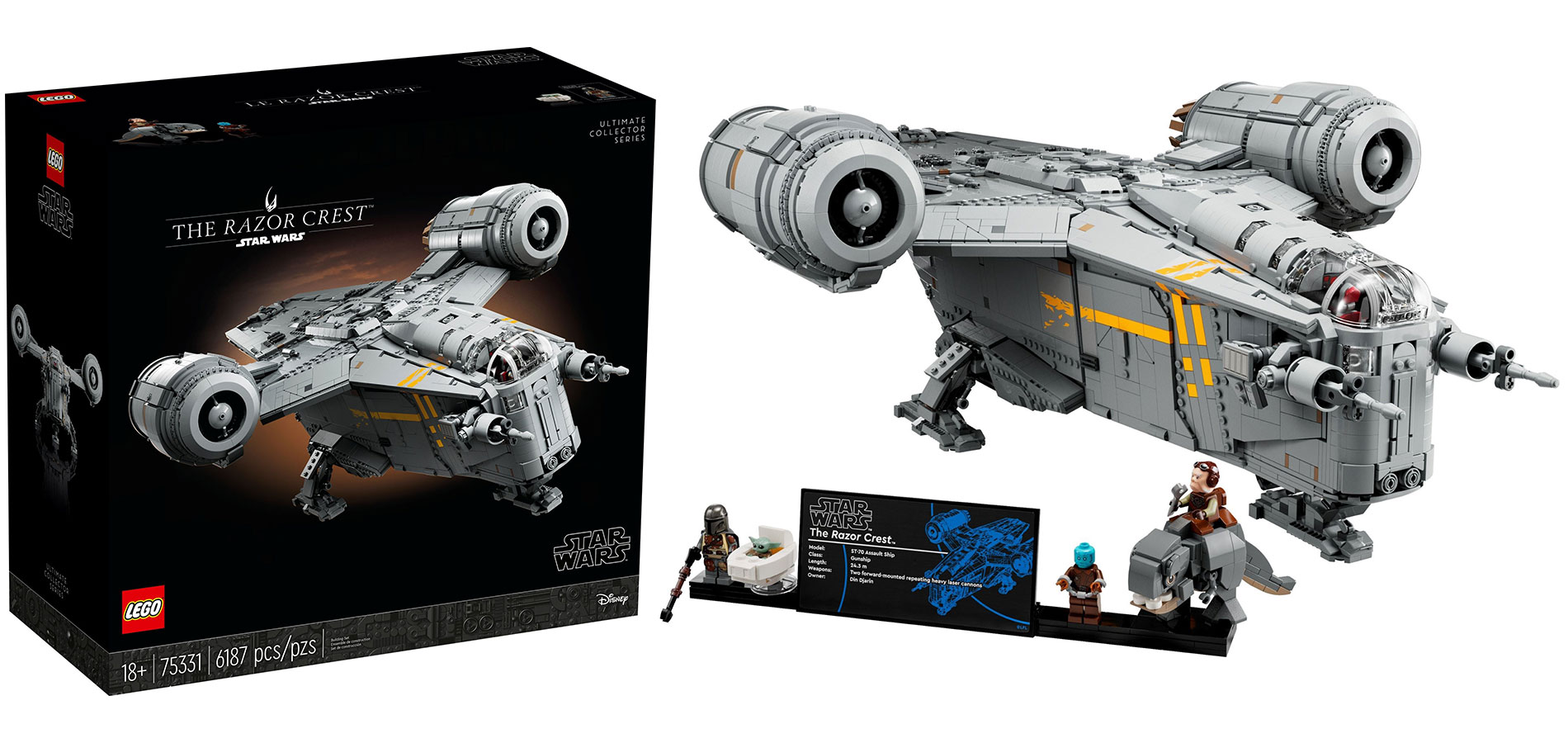 A LEGO bejelentette az új The Mandalorian Razor Crest szettet