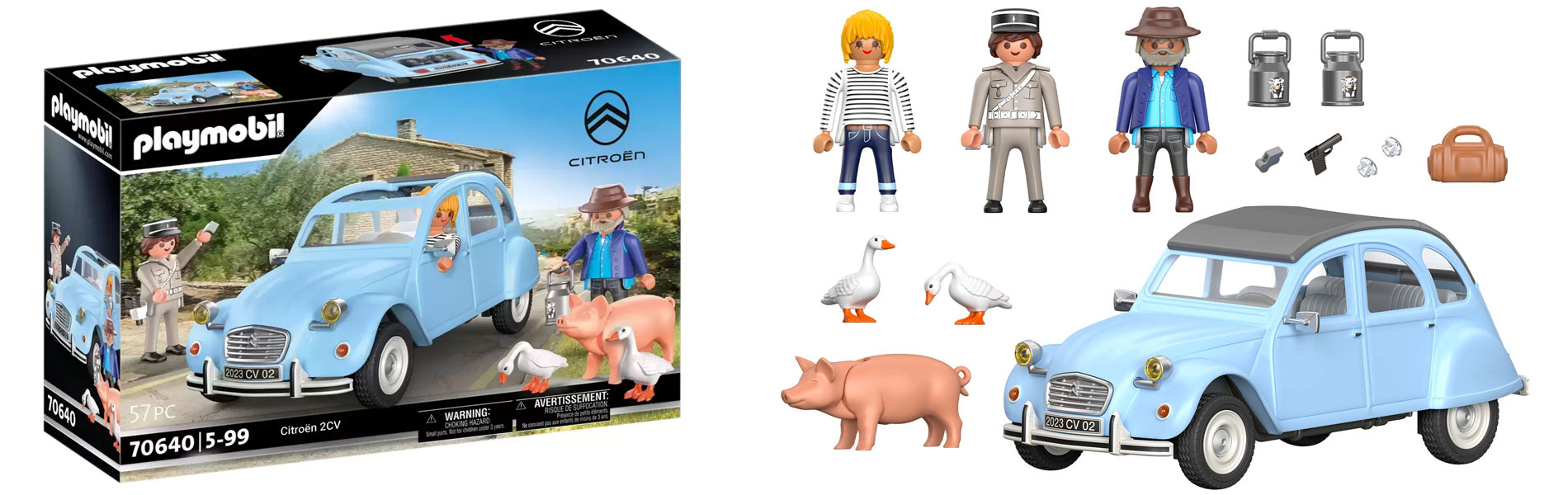 A Playmobil bemutatja a kultikus klasszikus Citroën 2CV-t