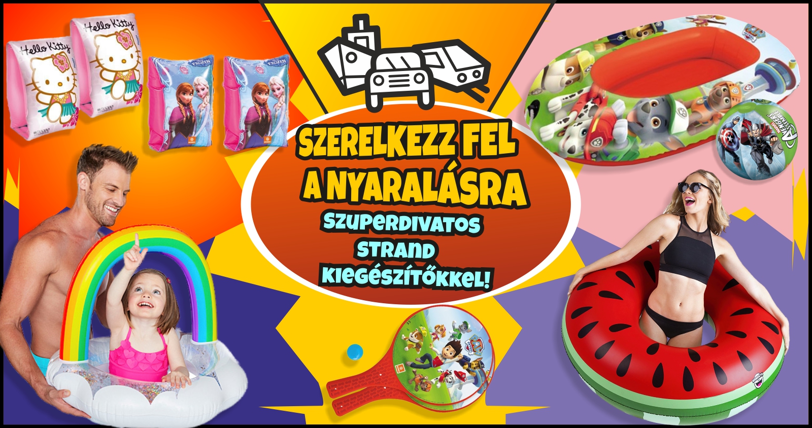 Játéktippek a nyaraláshoz - Úszógumik, karúszók, strandkiegészítők