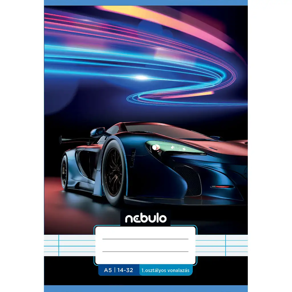 Nebulo: Zošit pre 1. ročník linajkový A5 14-32 Štýlový vzor - Autá