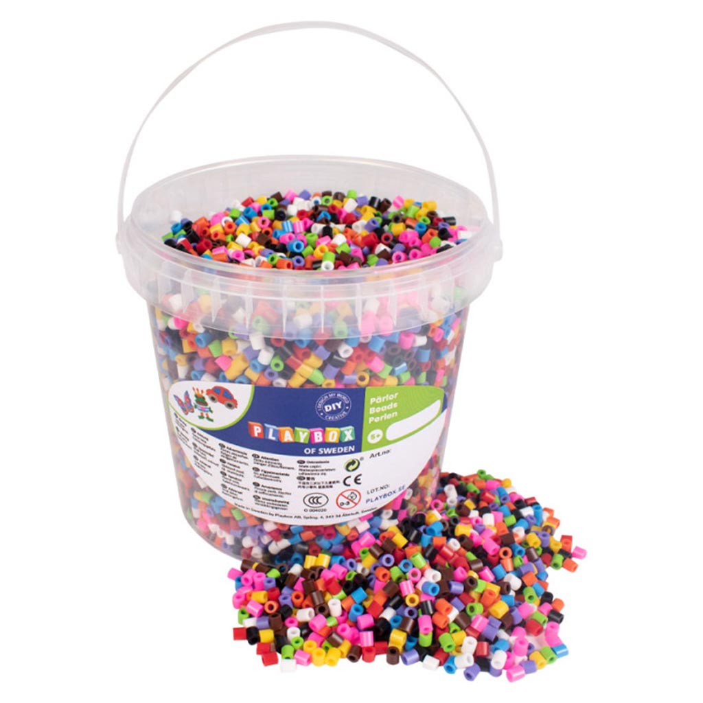 PlayBox: 5mm MIDI zažehlovacie korálky 10000 ks v 10 rôznych farbách