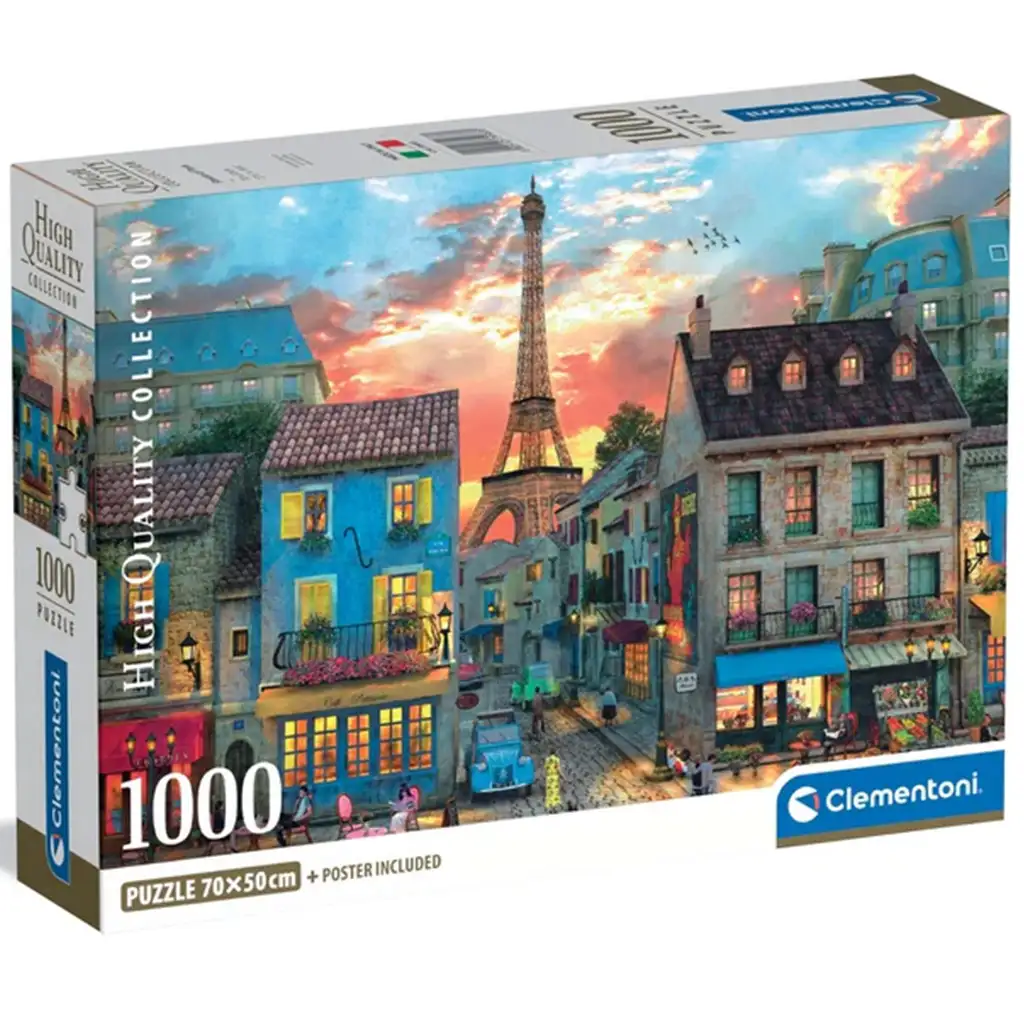 1000-dieliková HQC puzzle Parížske ulice - Clementoni