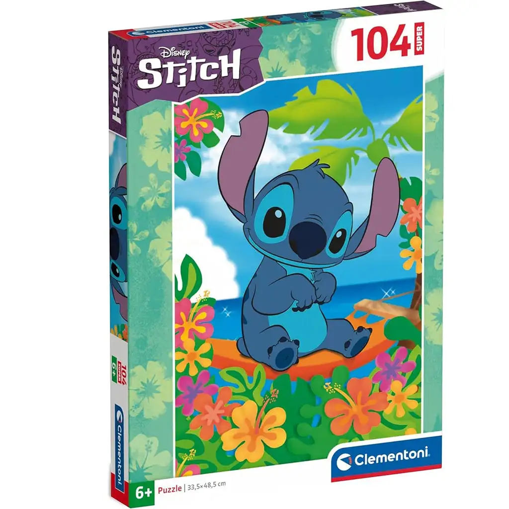 Disney+Stitch na dovolenke 104-dielna Super puzzle - Clementoni