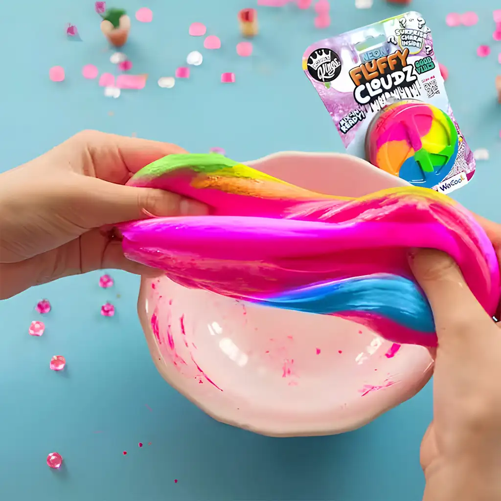Compound Kings: Neon Fluffy Cloudz - Good vibes voňavý slime s prekvapením kép 2
