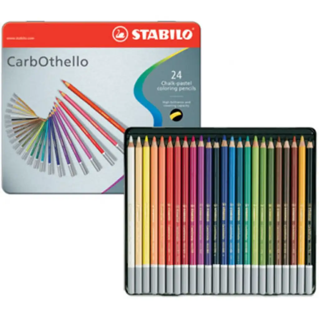 Stabilo: CarbOthello 24db-os szett fém dobozban kép 1