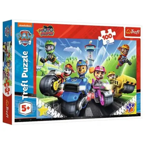 Mancs őrjárat: Motoron 100 db-os puzzle - Trefl kép 1