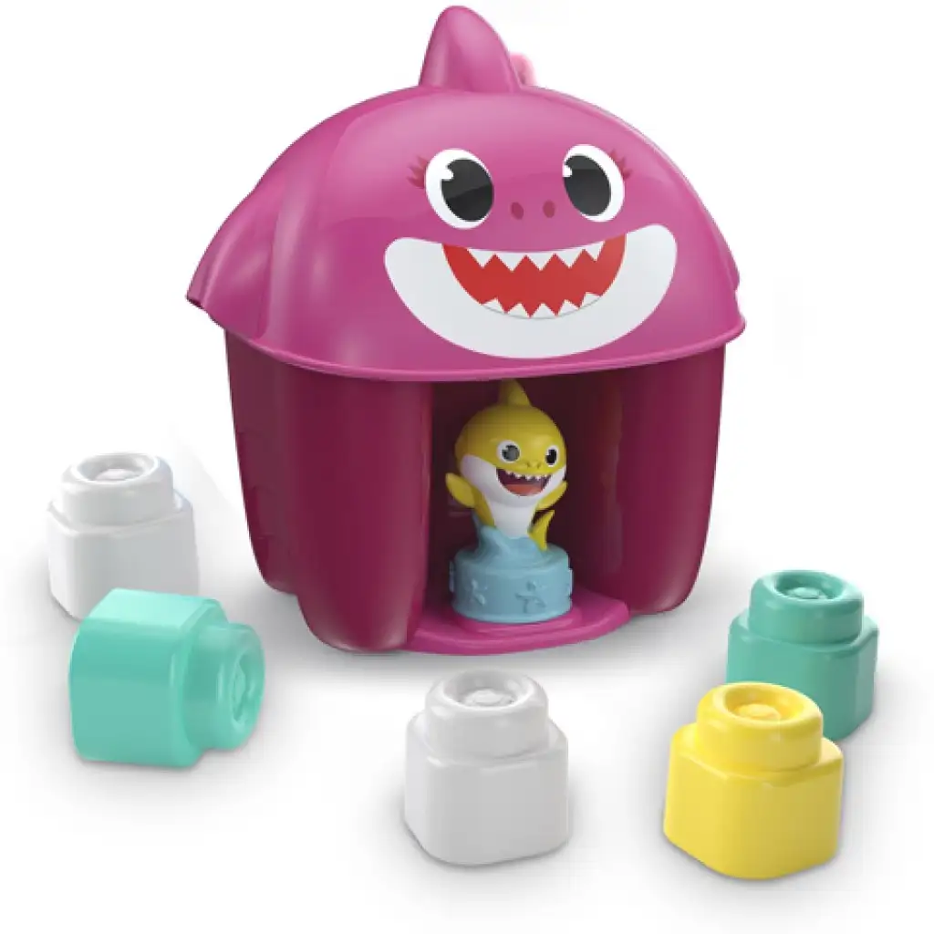Baby Shark építőkocka szett figurával többféle változatban - Clementoni kép 2