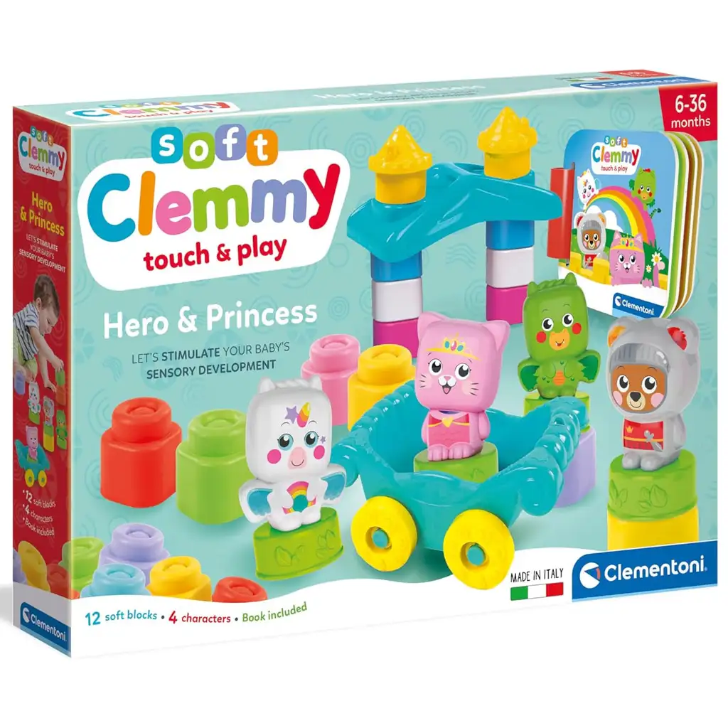 Clemmy: Sada mäkkých kociek Hrdinovia a Princezné - Clementoni kép 2