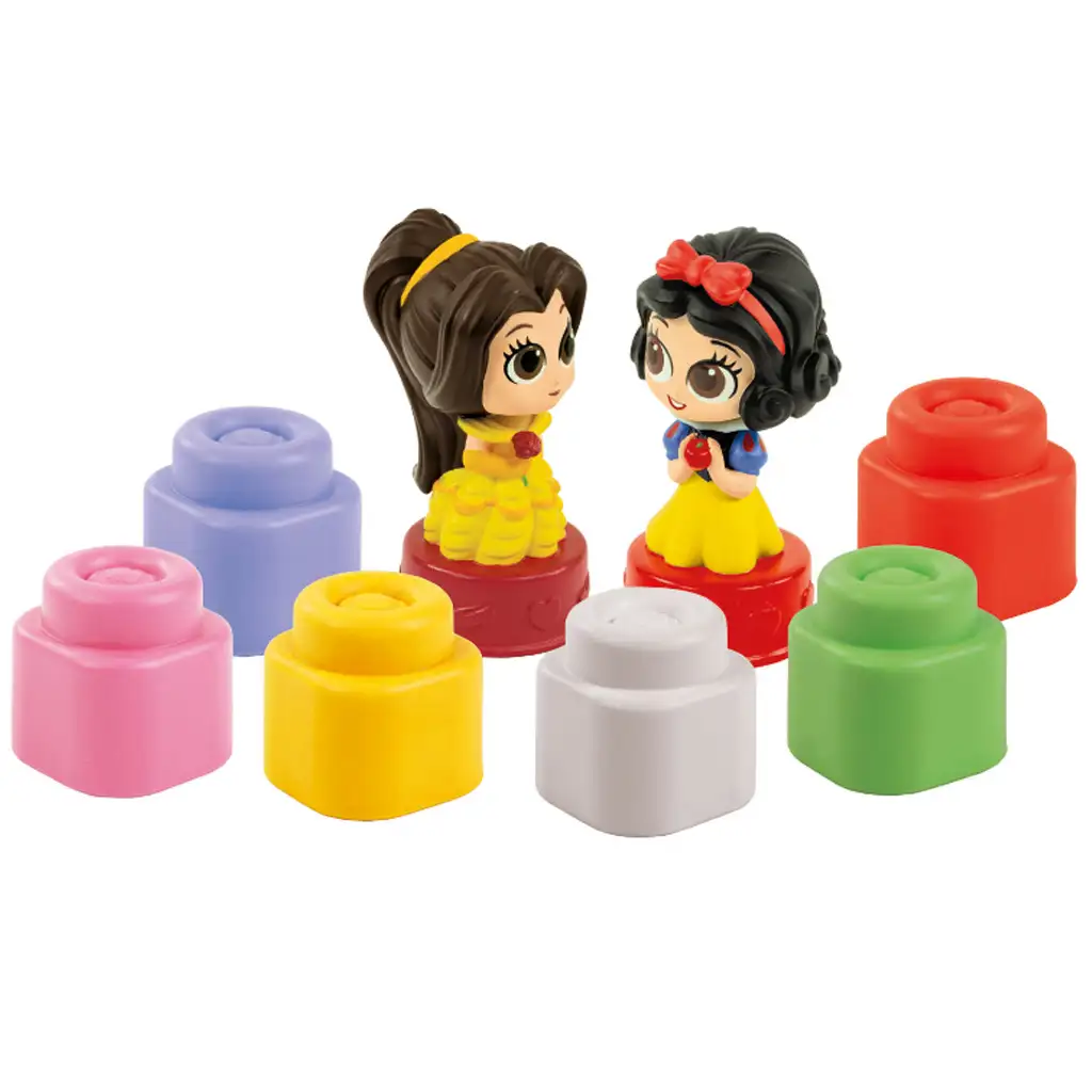 Clemmy: Disney Princess mäkké stavebné kocky - vývojová hračka - Clementoni kép 2