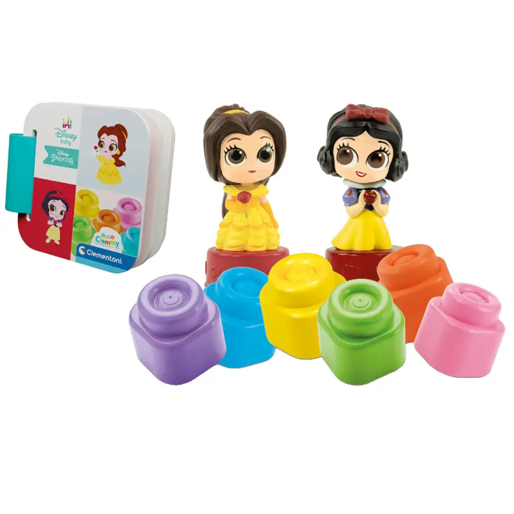 Clemmy: Disney Princess mäkké stavebné kocky - vývojová hračka - Clementoni kép 4