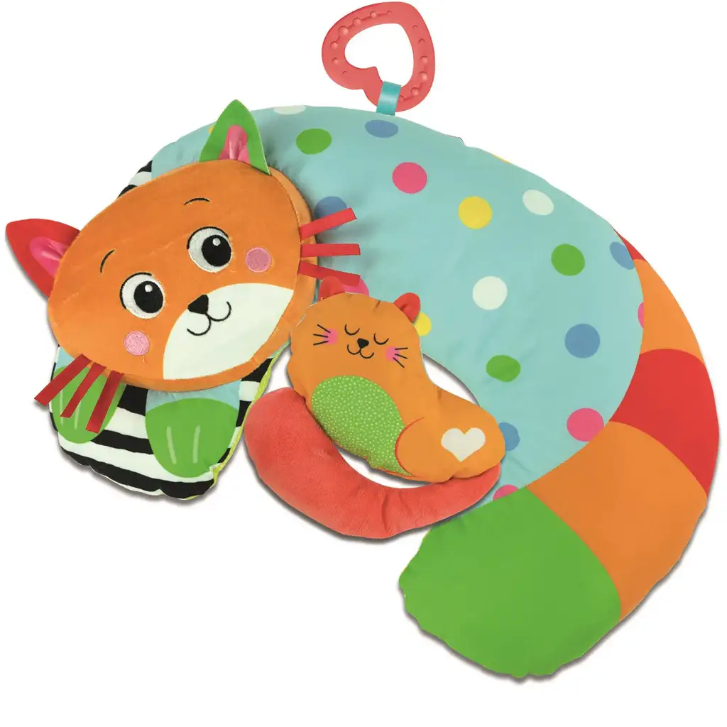 Clementoni Baby: Mačička brušná vankúš 31x44cm kép 2