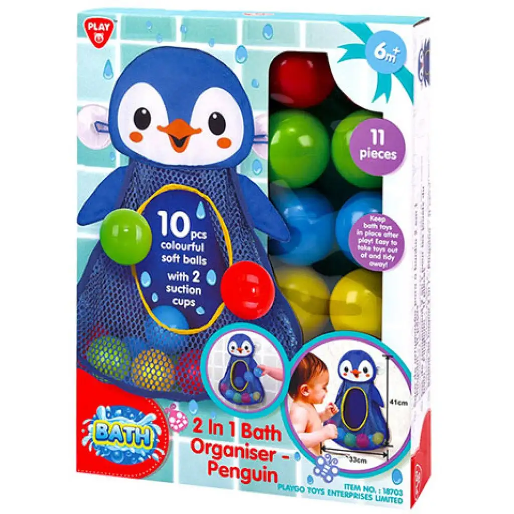 Playgo: Pingvines labdagyűjtő fürdőjáték kép 1