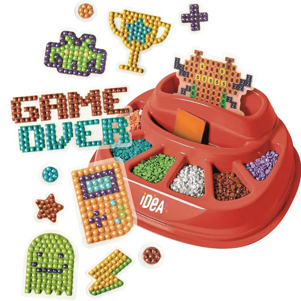 Nápad! Game Icons sada na vytváranie obrazov zo strasových kameňov - Clementoni kép 2