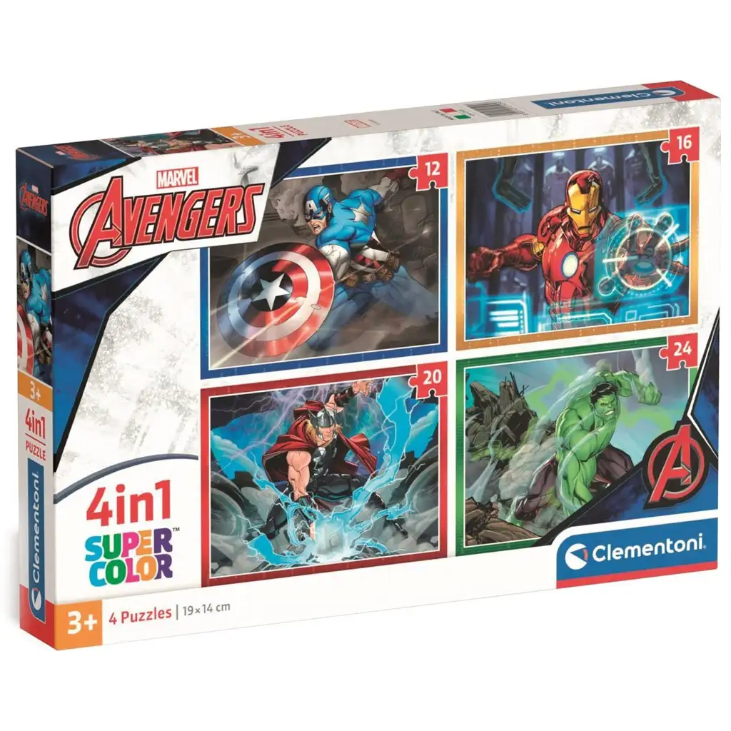 Marvel: Avengers 4v1 Supercolor puzzle - Clementoni