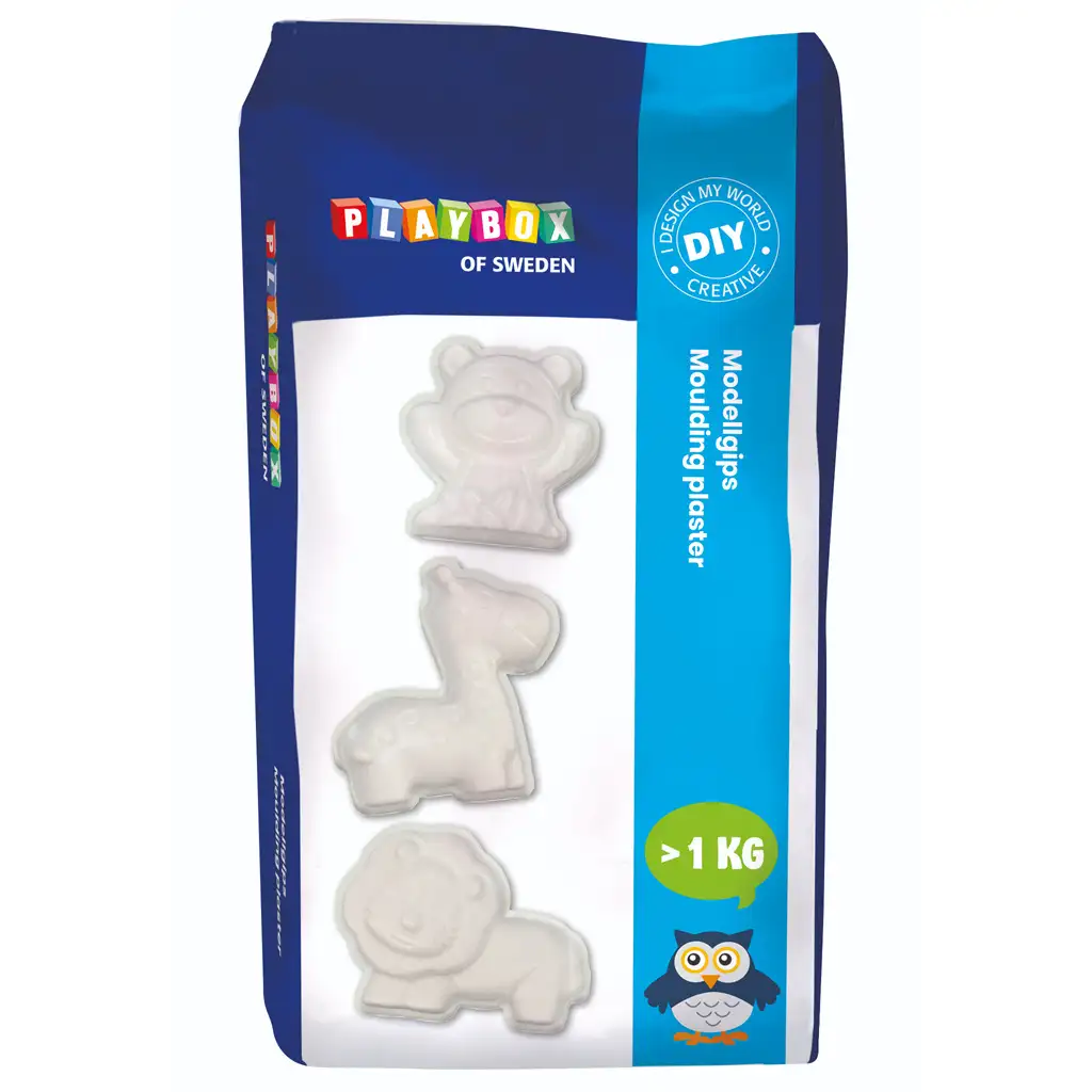 PlayBox: Biely sadrový prášok 1kg