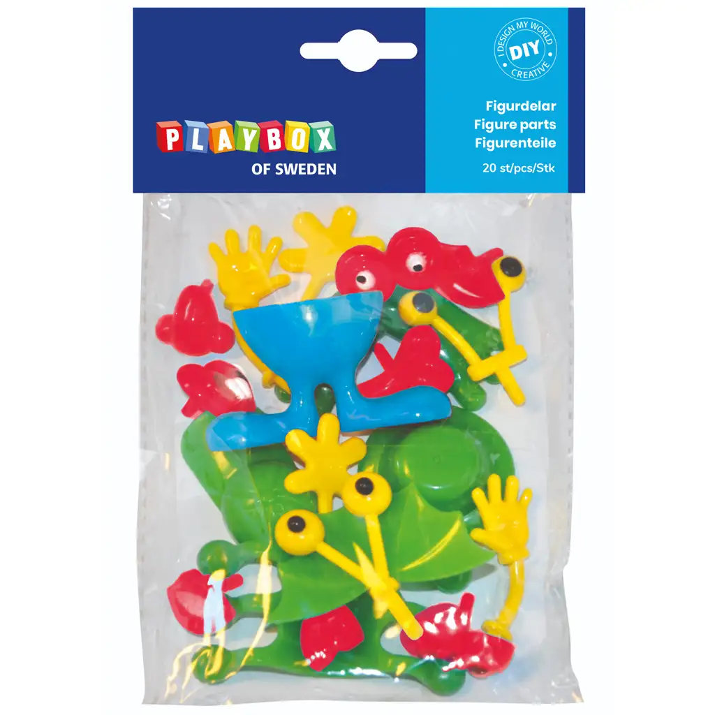 PlayBox: Súprava častí tela figúrok, 20 kusov