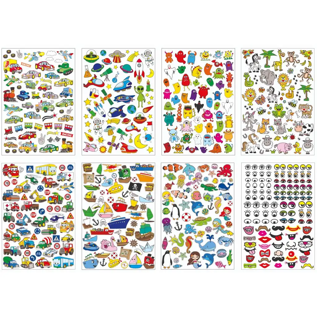 PlayBox: Vozidlá 500 ks mega sada nálepiek kép 2