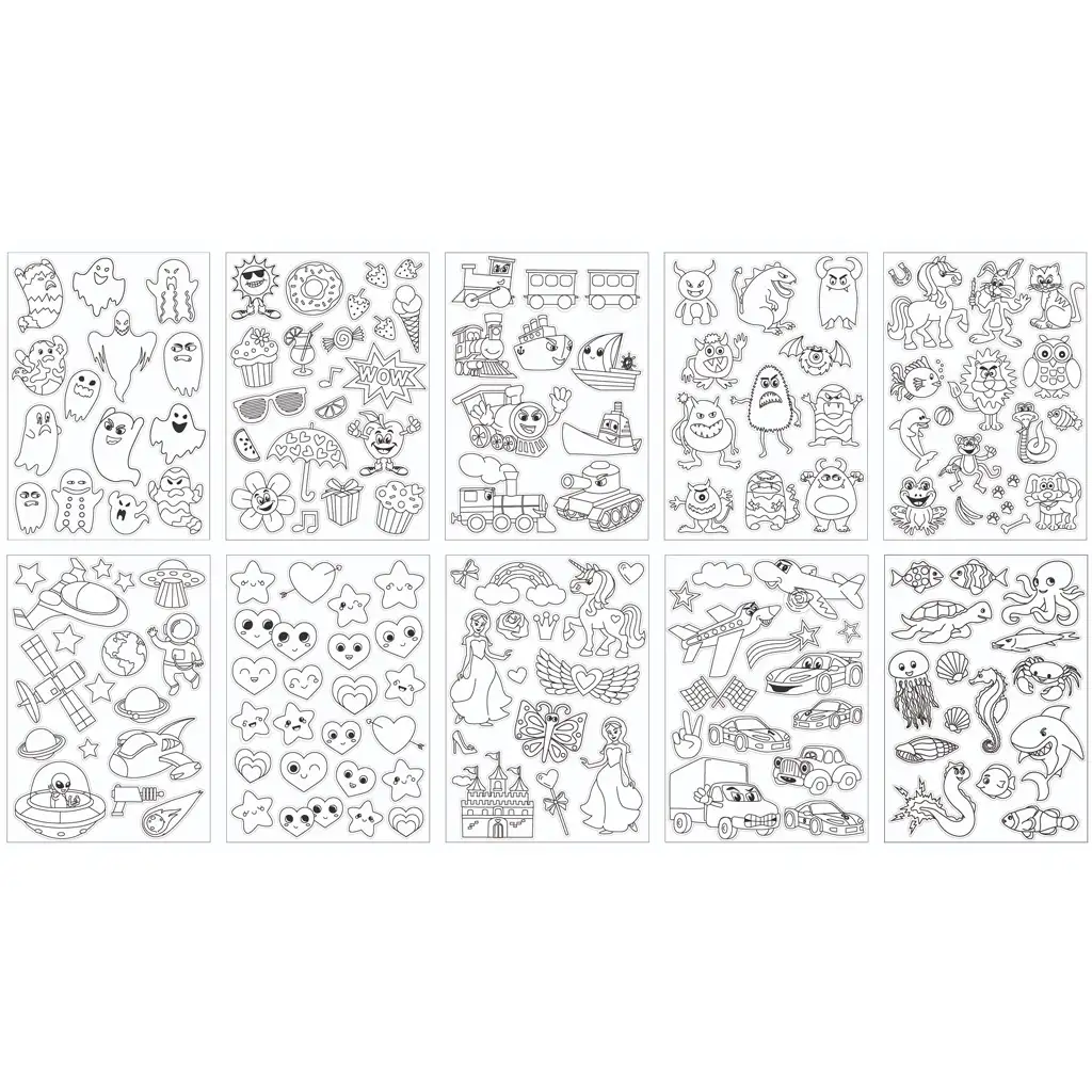 PlayBox: Sada na vyfarbovanie so 160 nálepkami kép 2