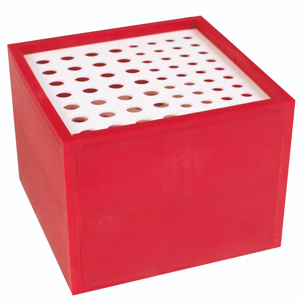 PlayBox: Ecsettartó doboz 64 férőhelyes 13x13x10cm-es kép 1