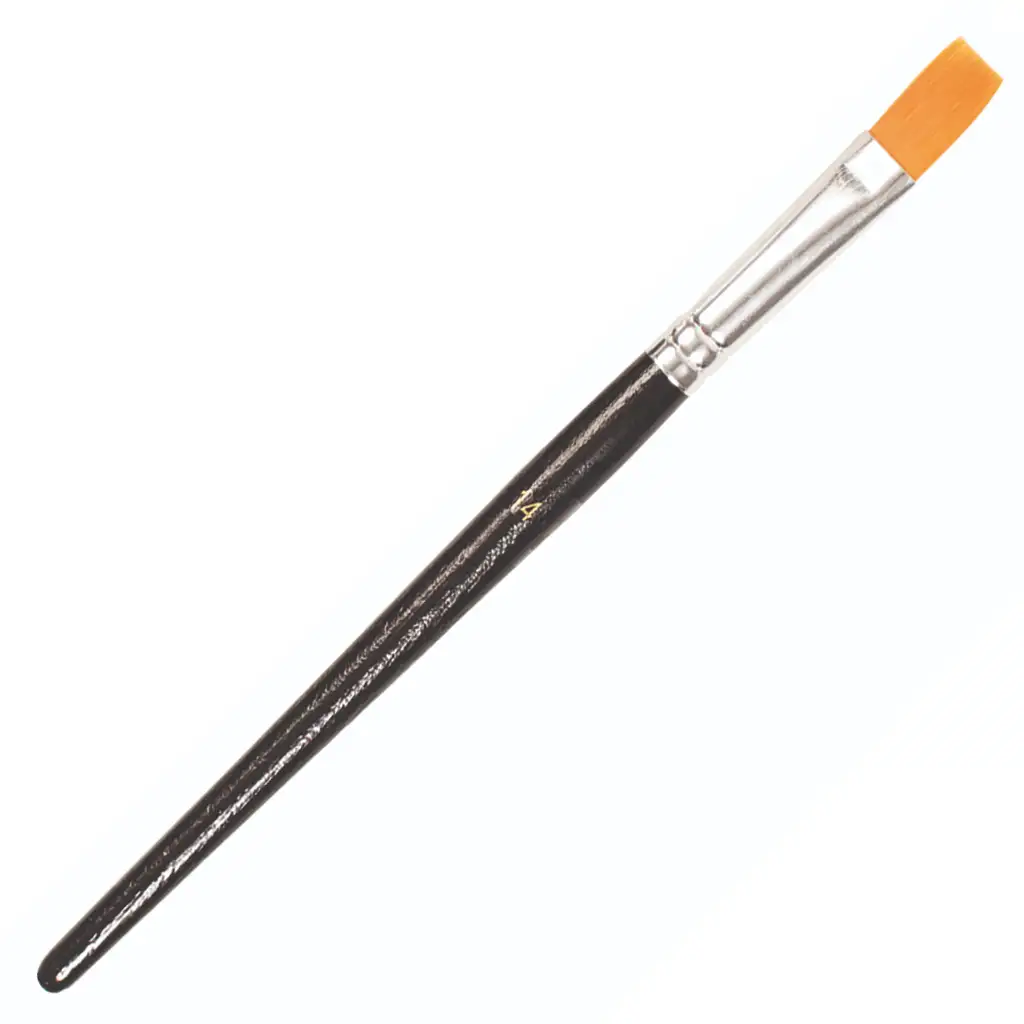 PlayBox: Plochý štetec s umelými štetinami veľkosť 14